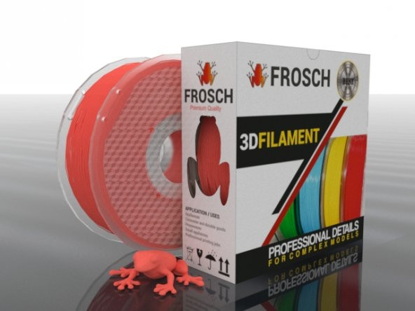 FROSCH PETG Transparan Kırmızı 1,75 mm Filament