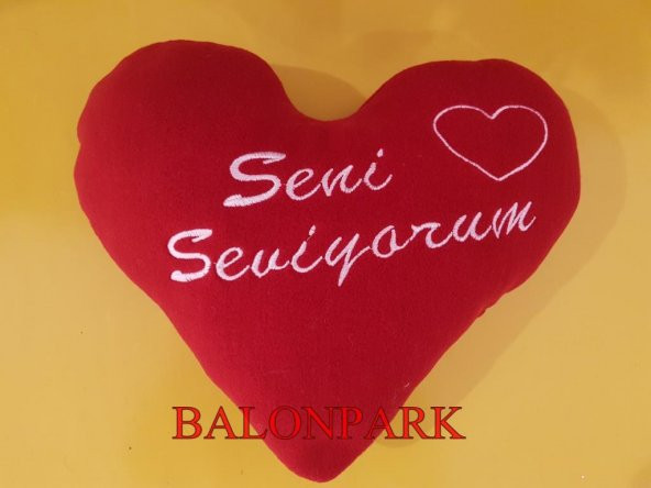 Sevgiliye hediye kalp Yastık Seni Seviyorum Nakış işleme polar