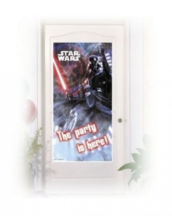 Star Wars Kapı Afişi Doğum Günü Parti 76x152