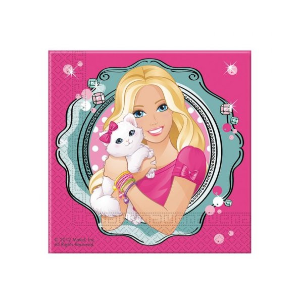Barbie Parti Malzemeleri Seti Doğum Günü Süsleri 16 Kişilik - 2