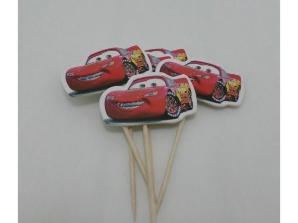 Cars, Arabalar, Şimşek Mcqueen 24 Kişilik 17 Parça Doğum Günü Set - 3