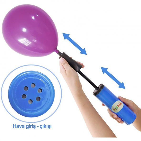 Sosis Balon Şişirme El Hava Pompası, Balon Pompası - 3