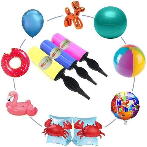 Sosis Balon Şişirme El Hava Pompası, Balon Pompası - 4