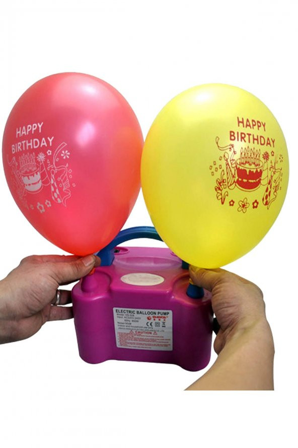 Çift çıkışlı Balon Şişirme Makinası, Elektrikli Balon pompası - 10