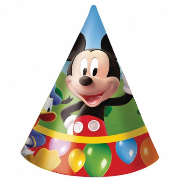 10 Adet Mickey Mouse Parti Şapkası Doğum günü vb.