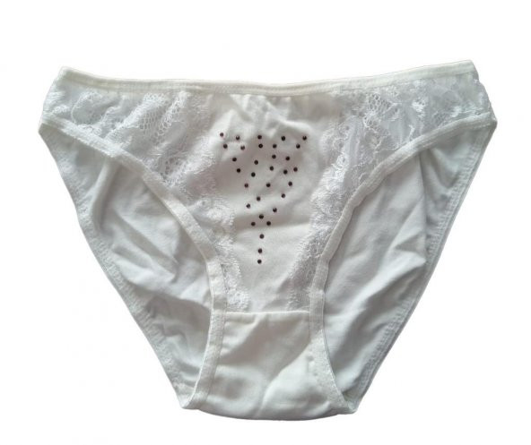 Özlem Dantelli Bikini Külot Standart M Beden Karışık Desen - Resim 2