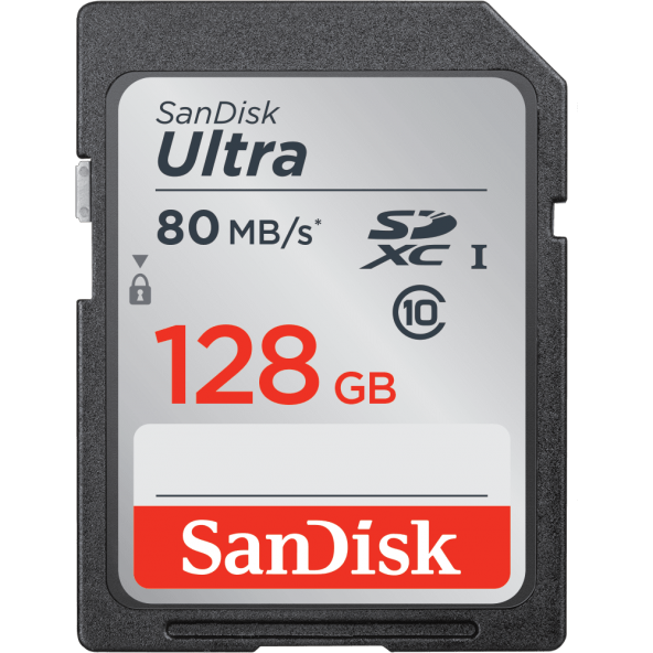 Sandisk Ultra SDXC 128GB 40MB/s Class10 UHSI Kart SDSDUN-128G-G46
