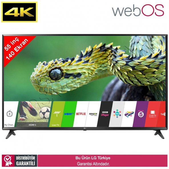 LG 55UJ630V 140 Ekran webOS 3.5 Dahili Uydu Smart LED TV