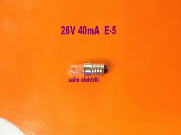 28V 40mA E 5-S T4 7X16mm