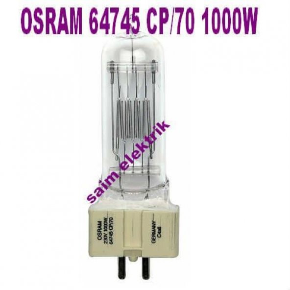 OSRAM 64745 CP70 240V 1000W GX9.5