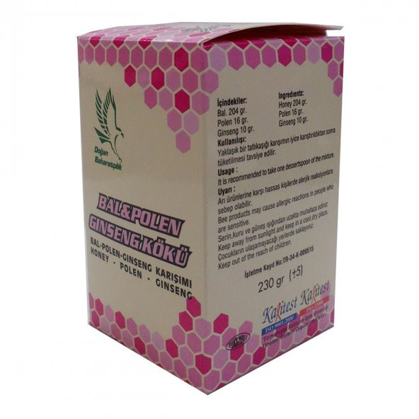 Bal Polen Ginsengli Karışım Cam Kavanoz 230 Gr - 6