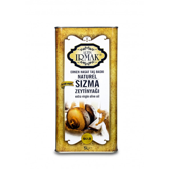 Altın ırmak Erken Hasat Taş Baskı Natürel Sızma Zeytinyağı 5lt