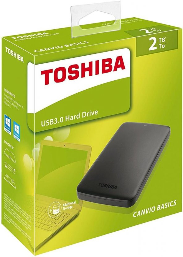 Toshiba Canvio Basic 2TB HDTB320EK3CA Taşınabilir Disk