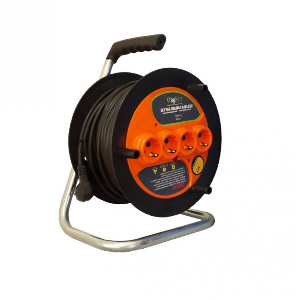 Seyyar Makaralı Uzatma Kablosu 3*2.5mm 30 mt. - 2