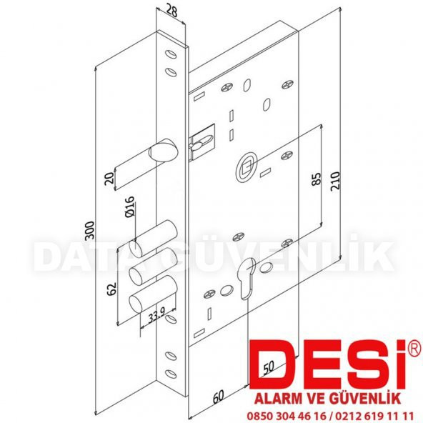 Desi Alarmlı Kapı Kilidi Dak Kilit Kargo Ücretsiz - 2
