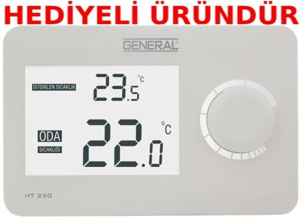 General HT 250 Dijital Ekran Kablolu Oda Termostatı HEDİYELİ
