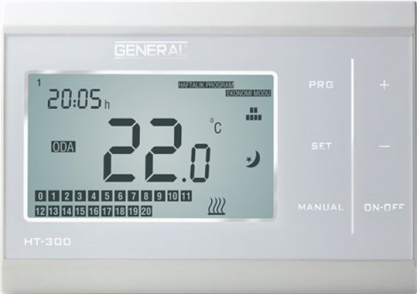 General HT 300 Kablolu Haftalık Programlanabilir Oda Termostatı