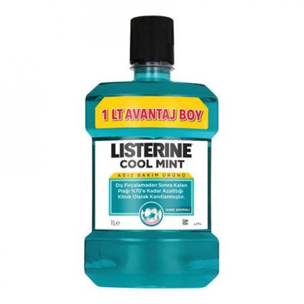 Listerine Coolmint Gargara 1000 ml Güçlü Nane Aroması