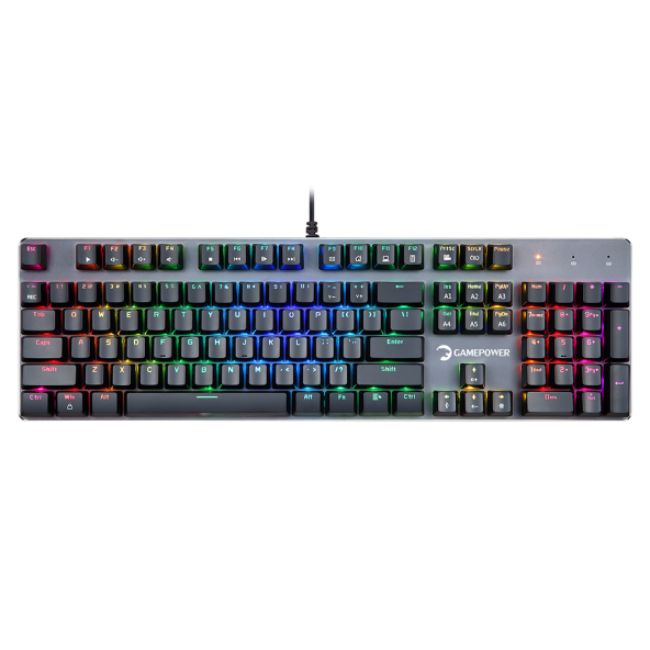 Gamepower OGRE RGB Red Kırmızı Switch Gaming oyuncu Gerçek Mekanik Klavye ( RGB ) - Resim 3