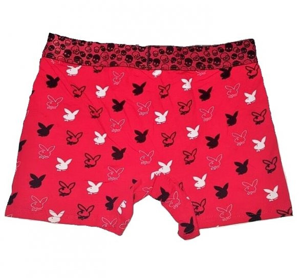 Yılbaşına Özel Playboy Tavşanı Baskılı Erkek Boxer