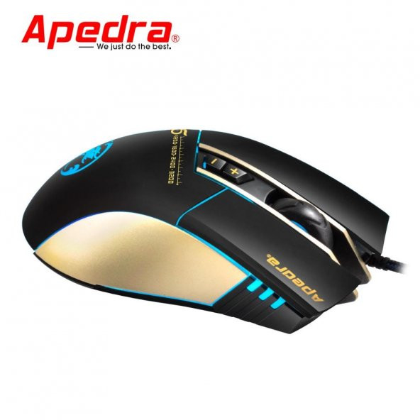 Apedra A5 Gaming Mouse 3200 DPI Işıklı Kablolu Oyuncu Mouse