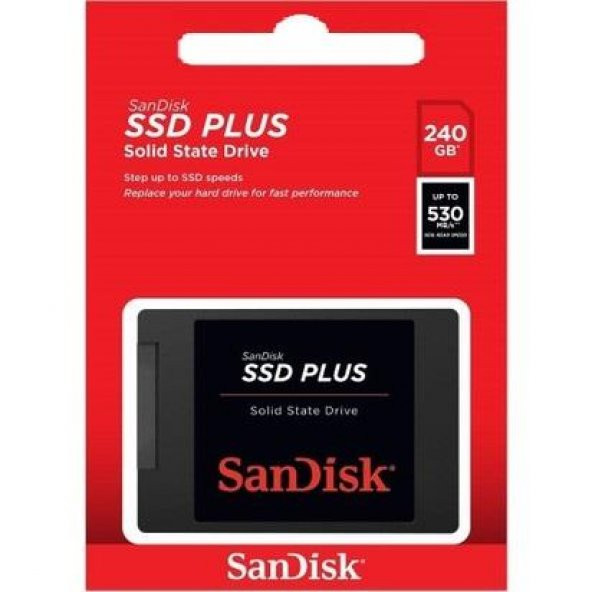 Sandisk SSD Plus 240GB Sata 3 2.5 SSD  530MB-440MB/s SDSSDA-240G-G26