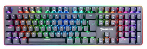 Gamepower Saber RGB Red Kırmızı Switch Gaming Oyuncu Mekanik Klavye