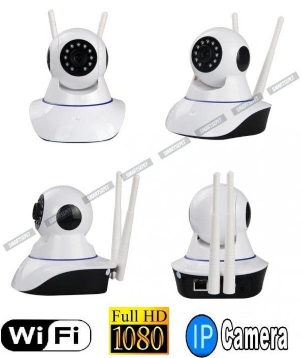 Babycam 2 Anten FullHD Wifi Kablosuz IP Güvenlik Bebek Kamerası