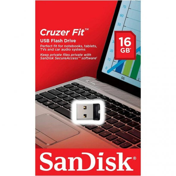 Sandisk 16GB USB Flash Bellek Cruzer Fit SDCZ33-016G-G35