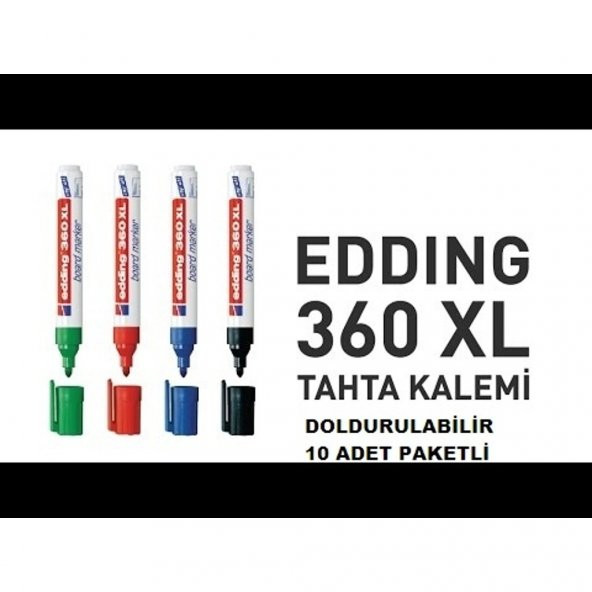 EDDİNG 360XL TAHTA KALEMİ 10 LU YEŞİL