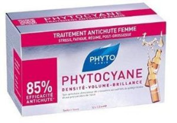 Phyto Phytocyane Kadın Tipi Saç Dökülmesine Karşı Etkili Ampul 12x7,5 ml