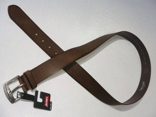 LEVIS ERKEK HAKİKİ DERİ KEMER 38016-0096 KAHVERENGİ - 3
