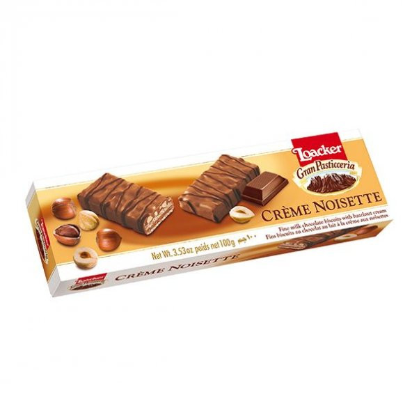 Loacker Sütlü Çikolatalı Fındıklı Gofret 100 Gr