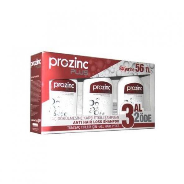 Prozinc Plus 3 Al 2 Öde Şaç Dökülmesine Karşı Etkili Şampuan