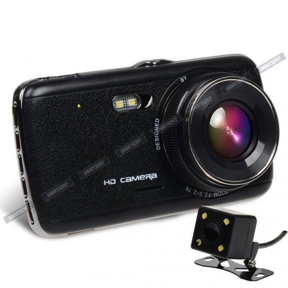 Soloner SL90 Full HD 1080p Çift Kamera Araç İçi Güvenlik Kamerası