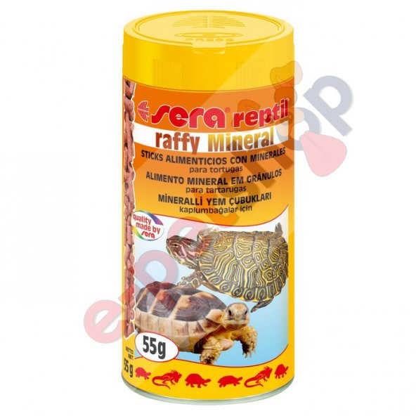 Sera Raffy Mineral Kaplumbağa ve Sürüngen Yemi 250 ml