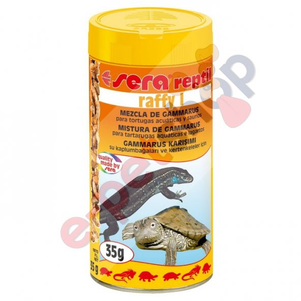 Sera Raffy I (Gammarus) Kaplumbağa ve Sürüngen Yemi 250 ml