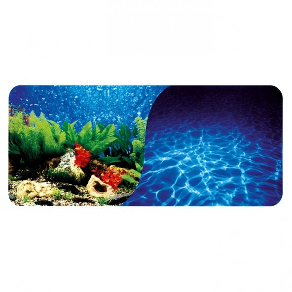 Chicos Akvaryum İçin Dekoratif Mercan-Deniz Plastik Poster 30 cm
