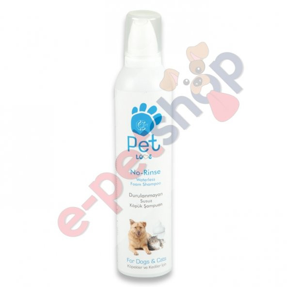 Pet Love Kedi ve Köpekler İçin Köpük Şampuan 300 ml