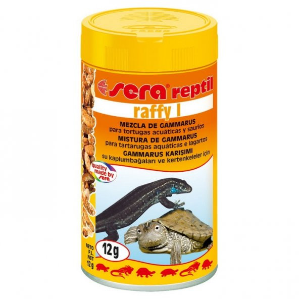 Sera Raffy I (Gammarus) Kaplumbağa ve Sürüngen Yemi 100 ml