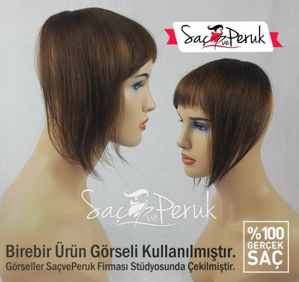 Gerçek Saç Perçem Kahkül - Çıtçıt Kahkül - AYNI GÜN KARGO - 2