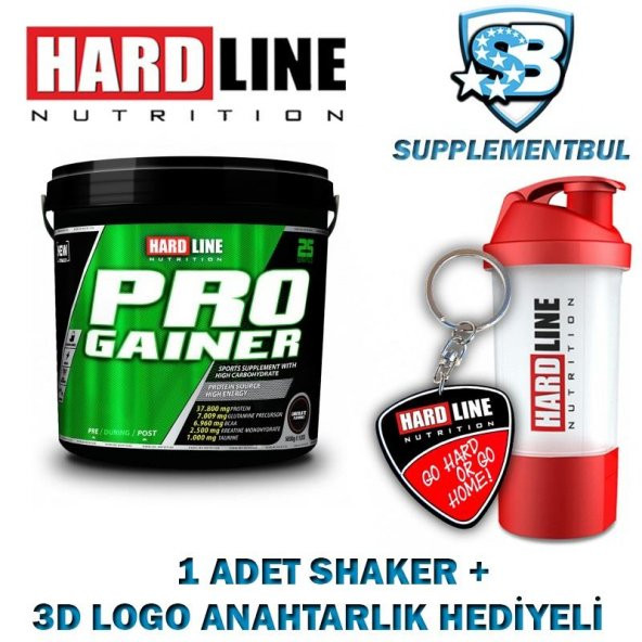 Hardline Progainer Muz 5000 Gr. + 1 Shaker + 1 3D Logo Anahtarlık