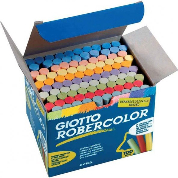 Robercolor Tozsuz Tebeşir Renkli 100lü Paket