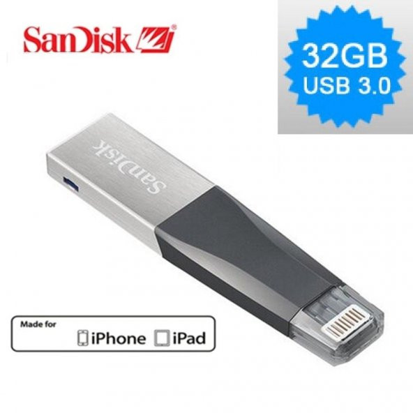 Sandisk 32GB iPhone ve iPad iXpand USB Flash Bellek SDIX40N-032G-GN6NN