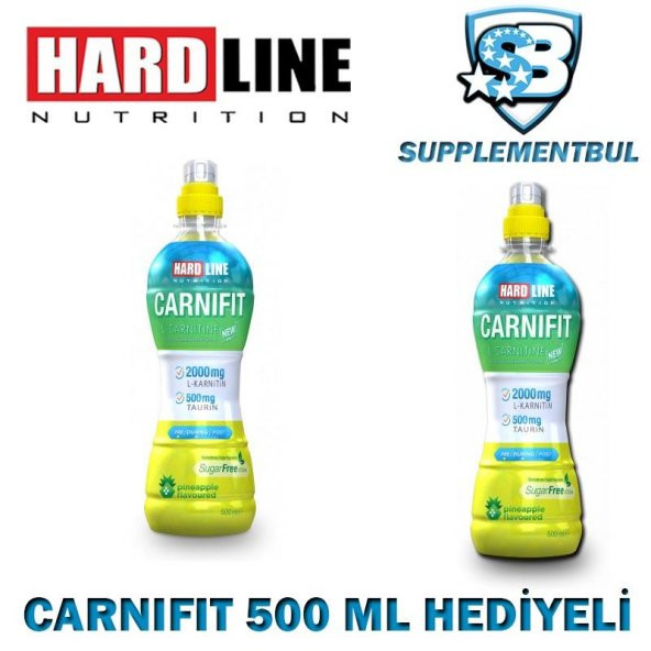 Hardline Carnifit 500 ML Ananas 12 Adet + Carnifit 500 ML Hediyel