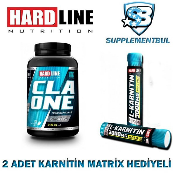 Hardline CLA ONE 100 Kapsül + 2 Adet Karnitin Matrix 30 ML Hediye