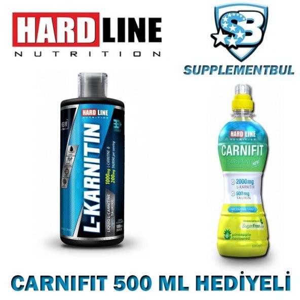 Hardline L-Karnitin Sıvı 1000 ML + Carnifit 500 ML Hediyeli
