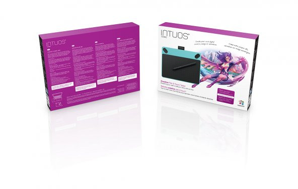 WACOM Intuos Comic Small Mavi Grafik Tablet CTH-490CB-N - 5