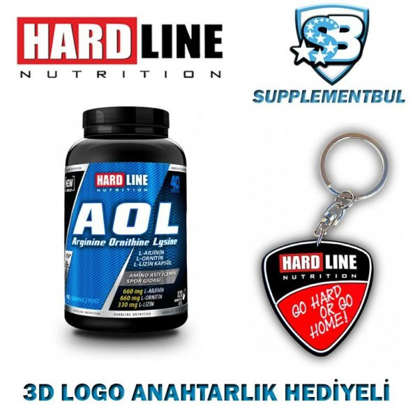 Hardline AOL 120 Kapsül + 3D Logo Anahtarlık Hediyeli