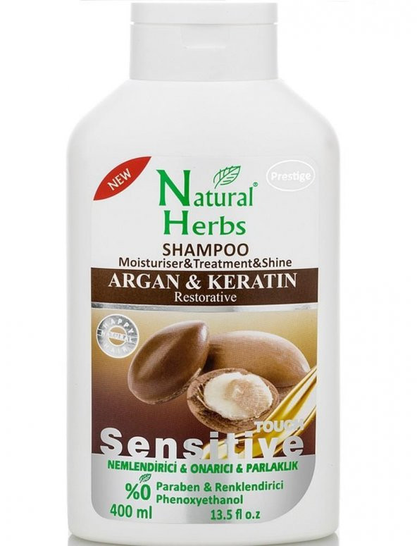Natural Herbs Argan Keratin Şampuan 400 Ml